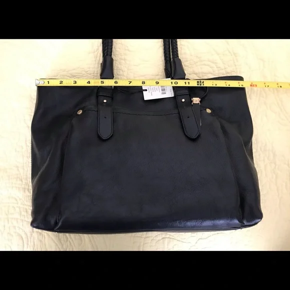 NWT Cole Haan Small Soft Tote Saddle Black - Picture 11 of 12